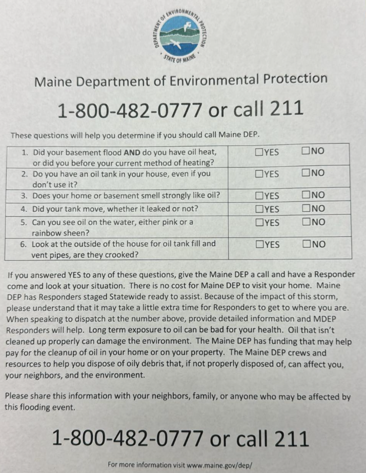 Maine DEP Information 